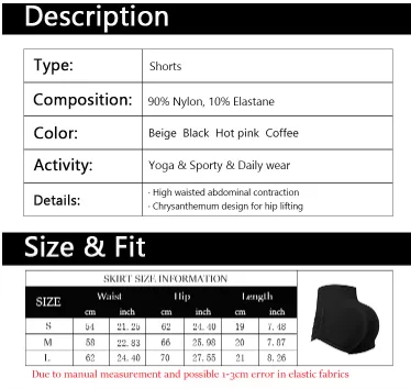 3 Pack Women's High Waisted Hip Lifting Yoga Shorts