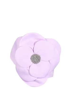 3D FLOWERS TOPS IN PURPLE