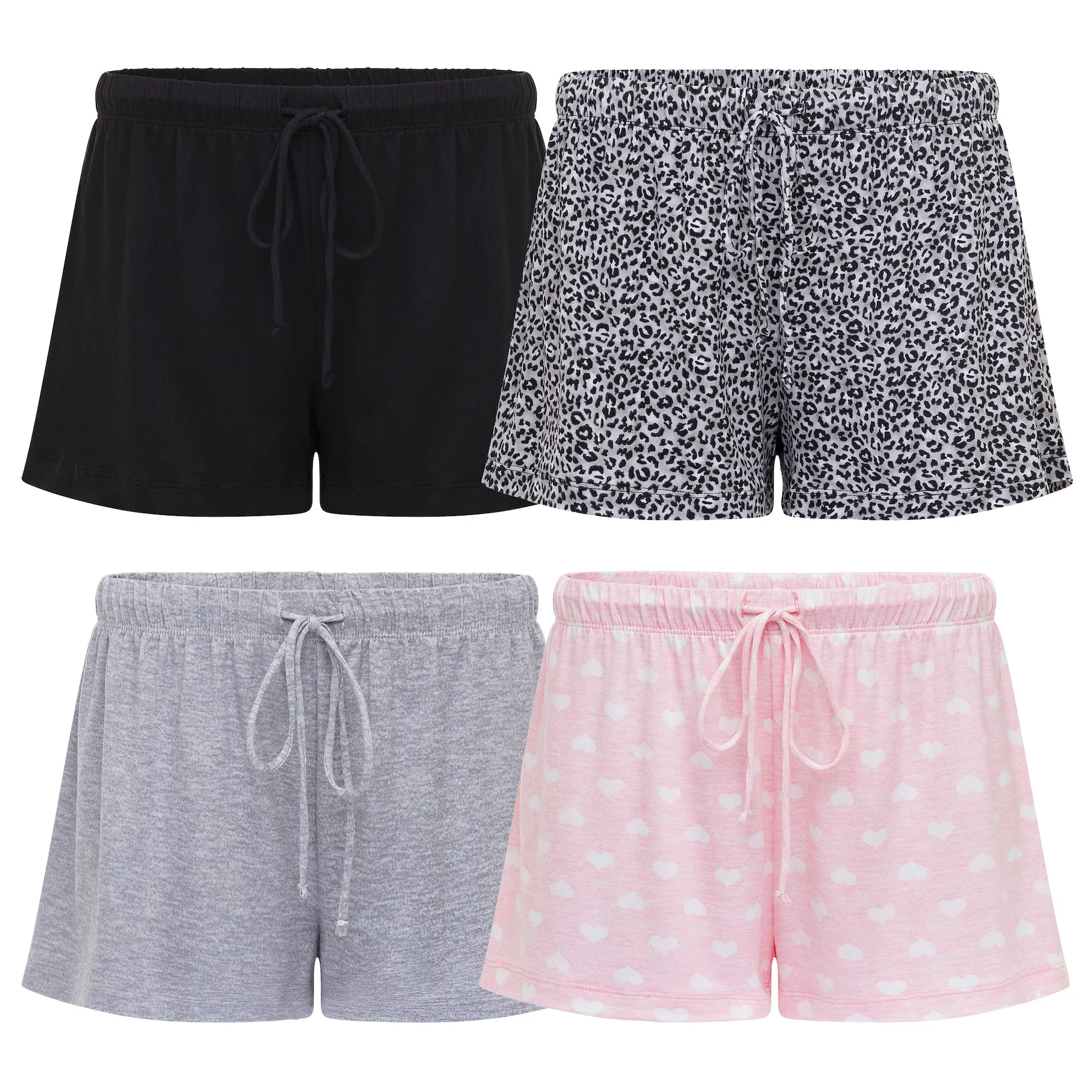 4 Pack Yummy Butter Soft Lounge Shorts