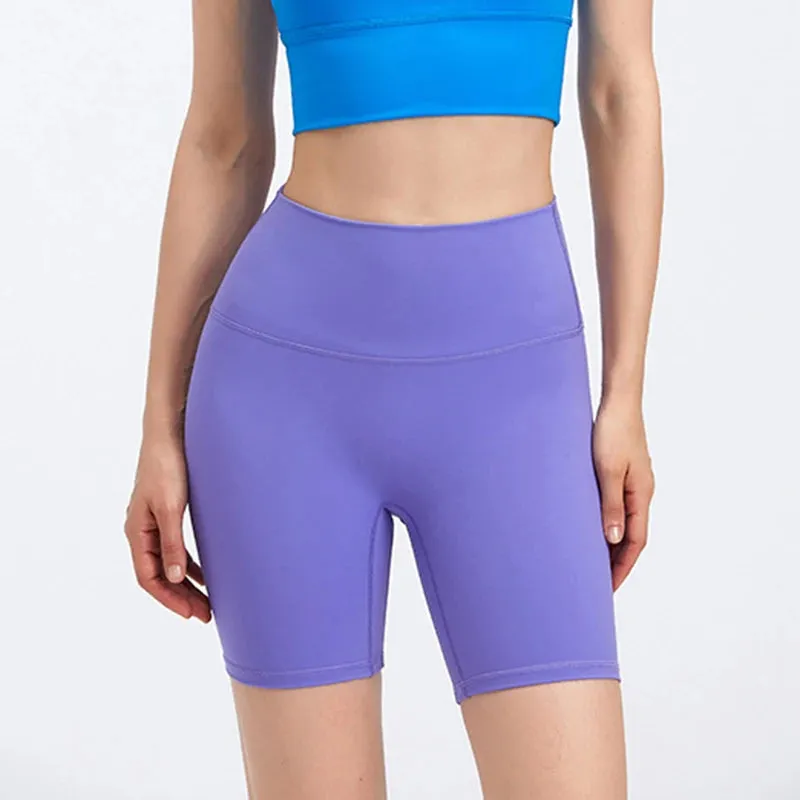 6'' High Waist Yoga Sport Shorts - Buttery Soft, Squat-Proof Fitness Running Shorts