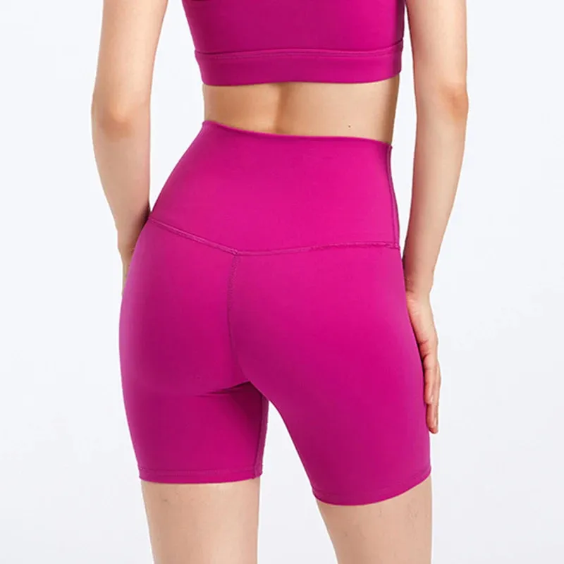 6'' High Waist Yoga Sport Shorts - Buttery Soft, Squat-Proof Fitness Running Shorts