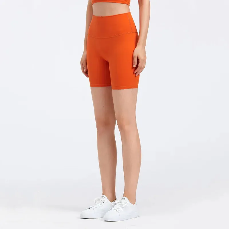 6'' High Waist Yoga Sport Shorts - Buttery Soft, Squat-Proof Fitness Running Shorts