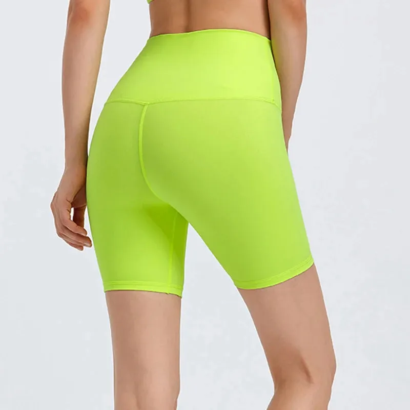 6'' High Waist Yoga Sport Shorts - Buttery Soft, Squat-Proof Fitness Running Shorts