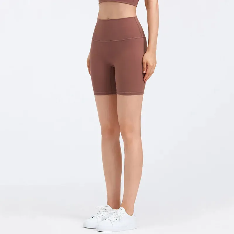 6'' High Waist Yoga Sport Shorts - Buttery Soft, Squat-Proof Fitness Running Shorts