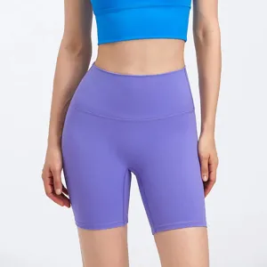 6'' High Waist Yoga Sport Shorts - Buttery Soft, Squat-Proof Fitness Running Shorts