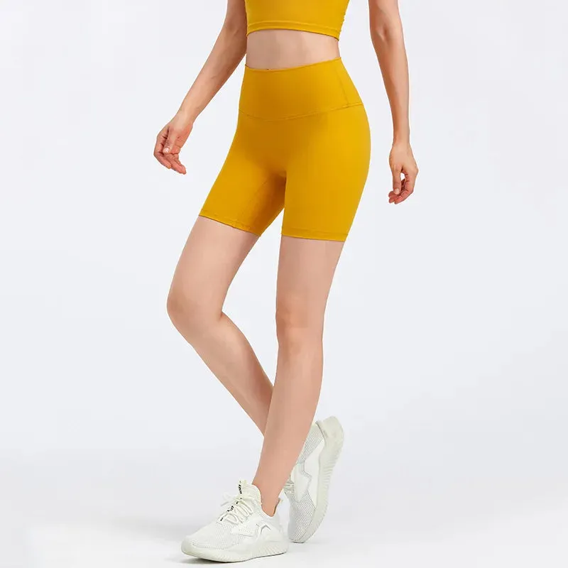 6'' High Waist Yoga Sport Shorts - Buttery Soft, Squat-Proof Fitness Running Shorts