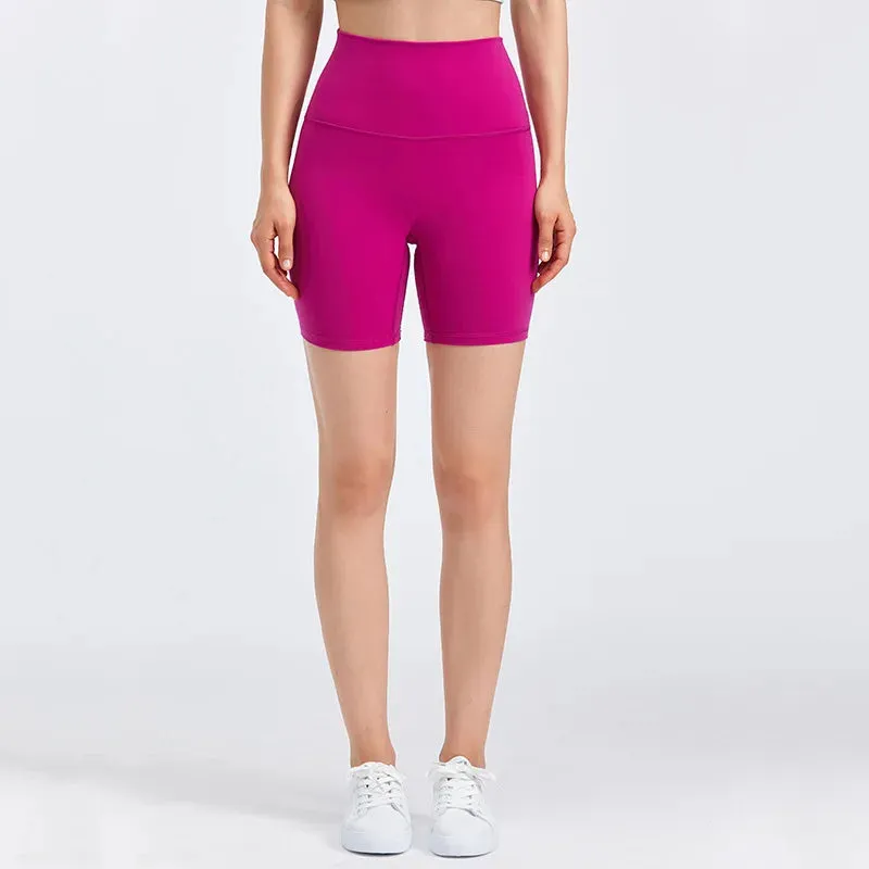 6'' High Waist Yoga Sport Shorts - Buttery Soft, Squat-Proof Fitness Running Shorts
