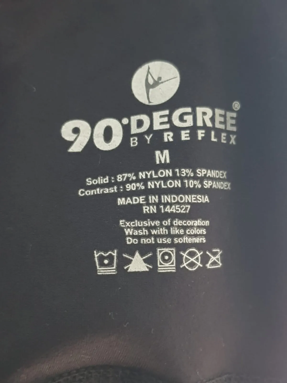 90 Degree By Reflix Black Cycling Short