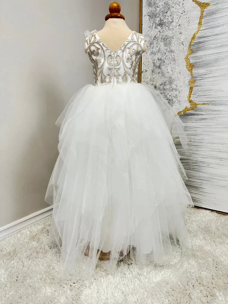 Addie - Girls Baptism Dress FINAL SALE