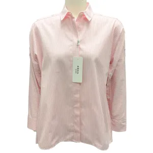 Akris Punto Pink / White Striped Button-down Cotton Shirt