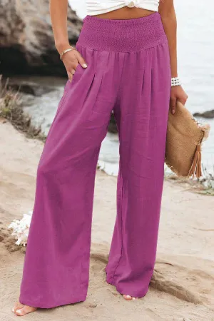 Alexandra - Cotton and linen pants