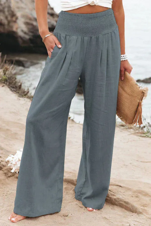Alexandra - Cotton and linen pants