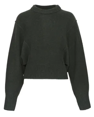 Alina Dolman Sweater in Deep Olive