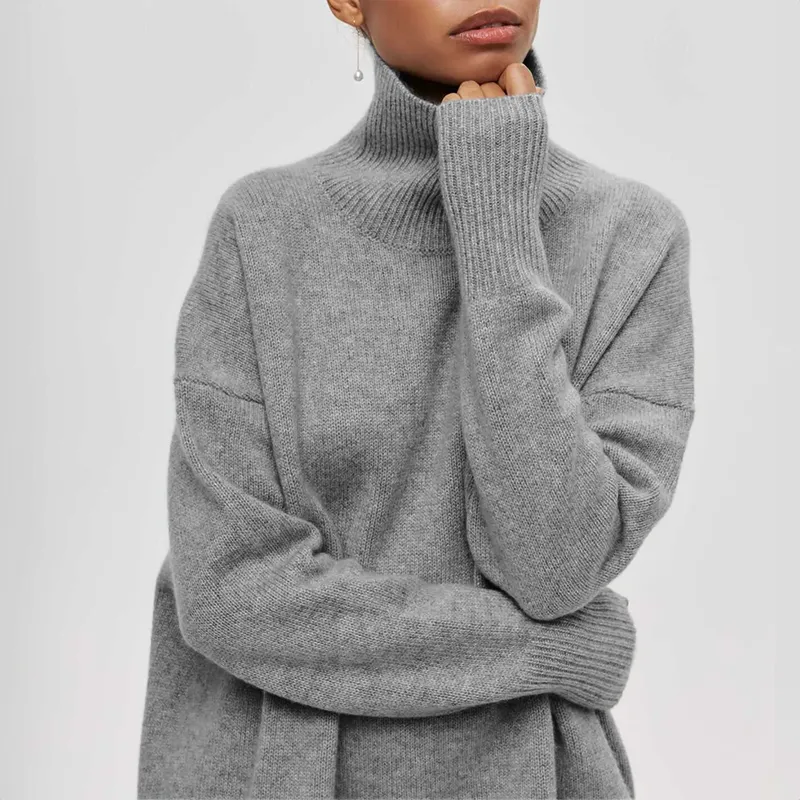 Amelia | Elegant knitted Dolcevita sweater