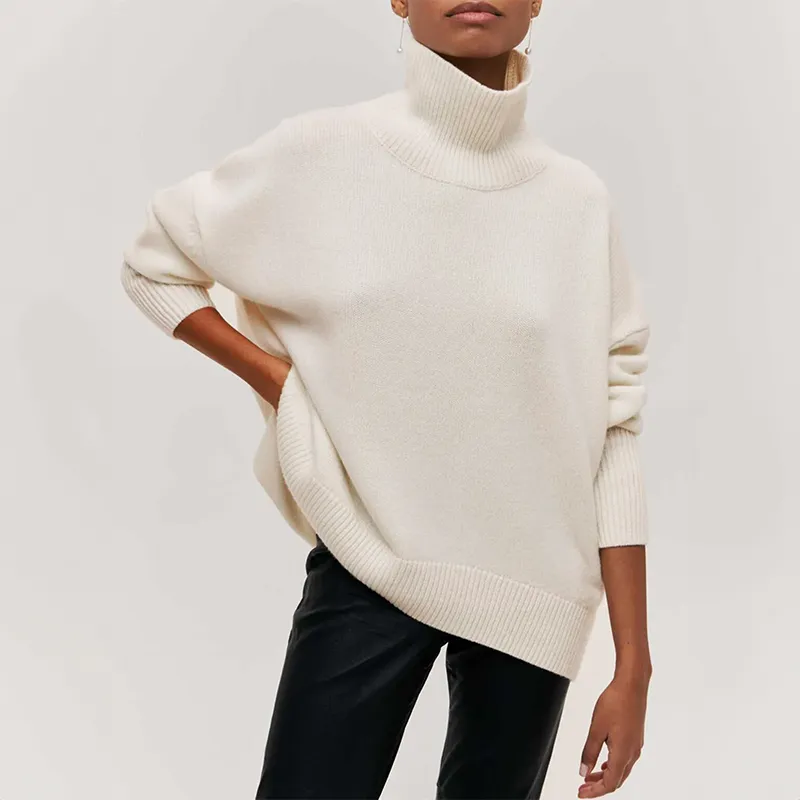 Amelia | Elegant knitted Dolcevita sweater
