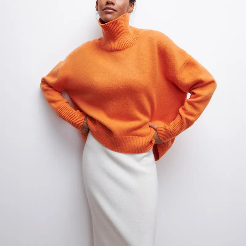 Amelia | Elegant knitted Dolcevita sweater