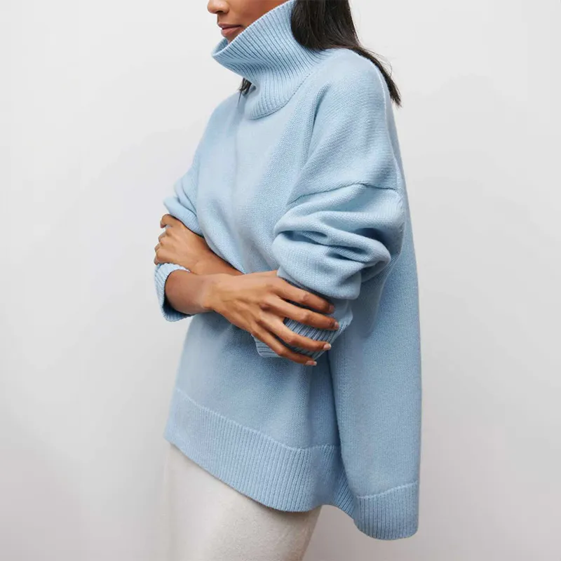 Amelia | Elegant knitted Dolcevita sweater