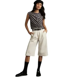 Anthropologie Pilcro High Rise Pleated Cullote Jeans