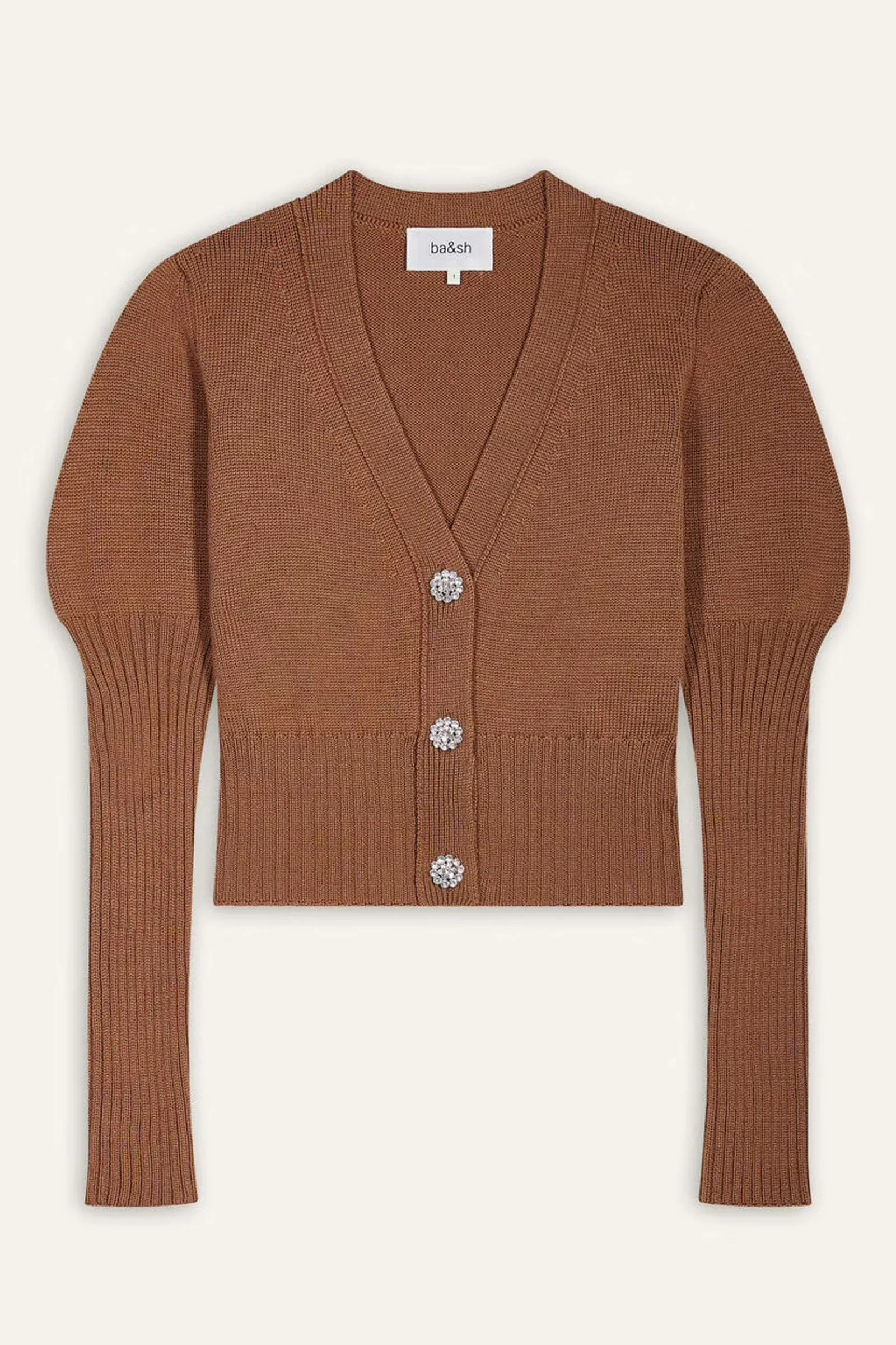 BA&SH Tanda Cardigan in Camel