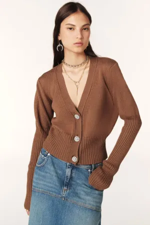 BA&SH Tanda Cardigan in Camel