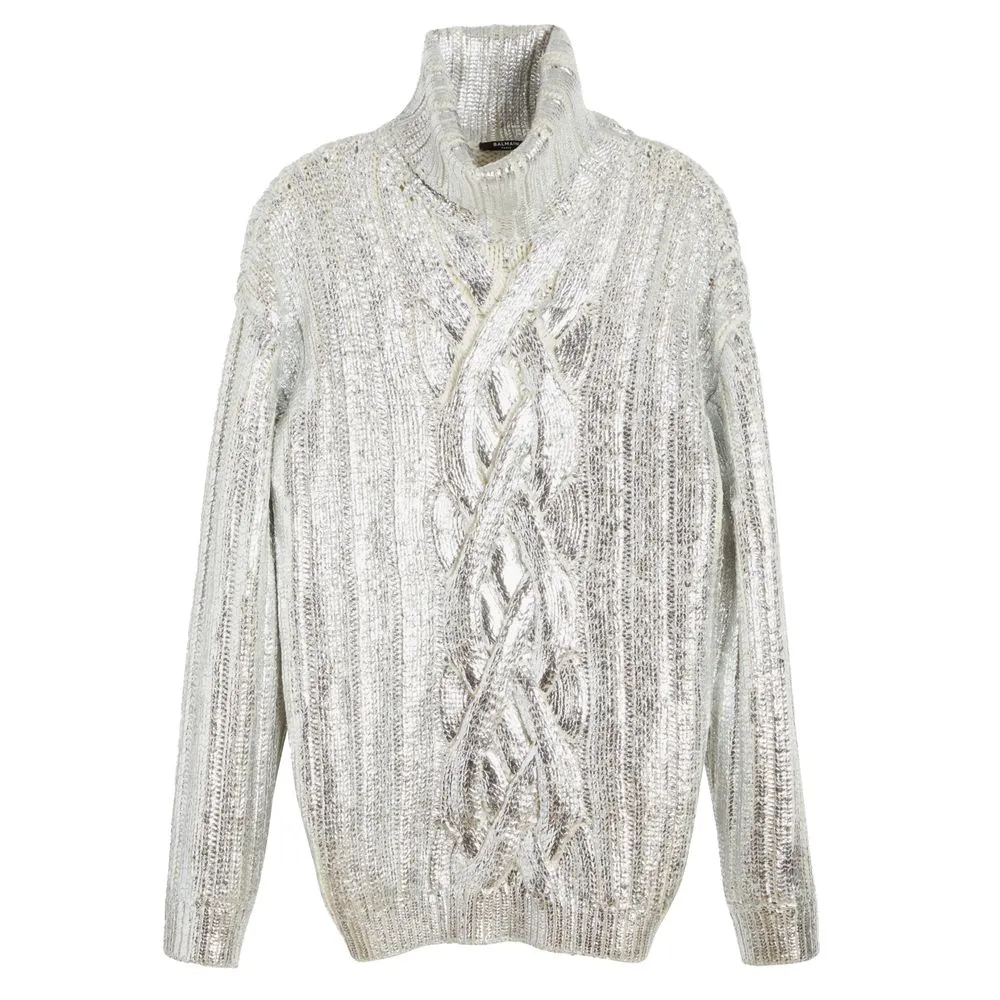 Balmain Brown Wool Sweater