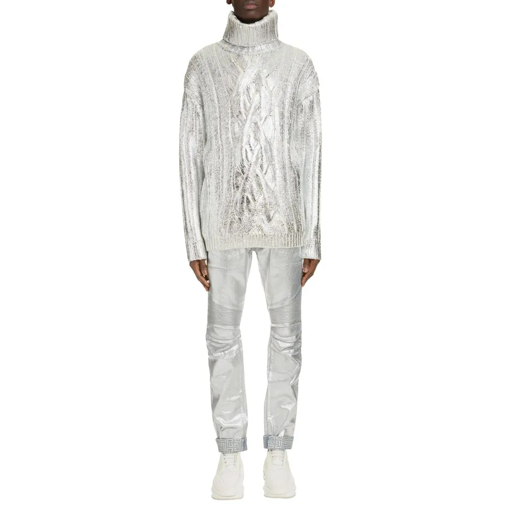 Balmain Brown Wool Sweater