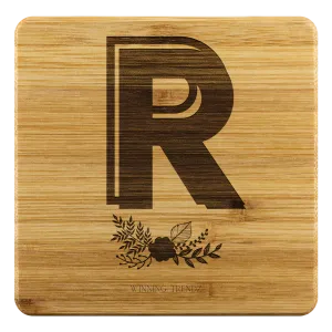 Bamboo "R" Coasters (Sets of 4)