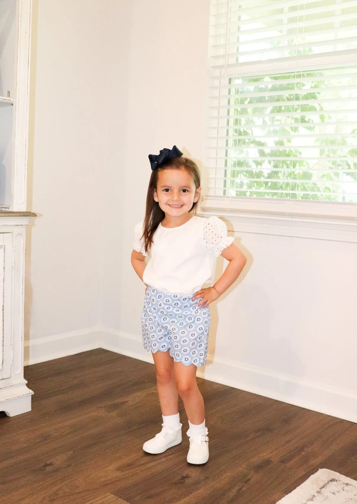 Bisby Girls Southampton Shorts Periwinkle Floral