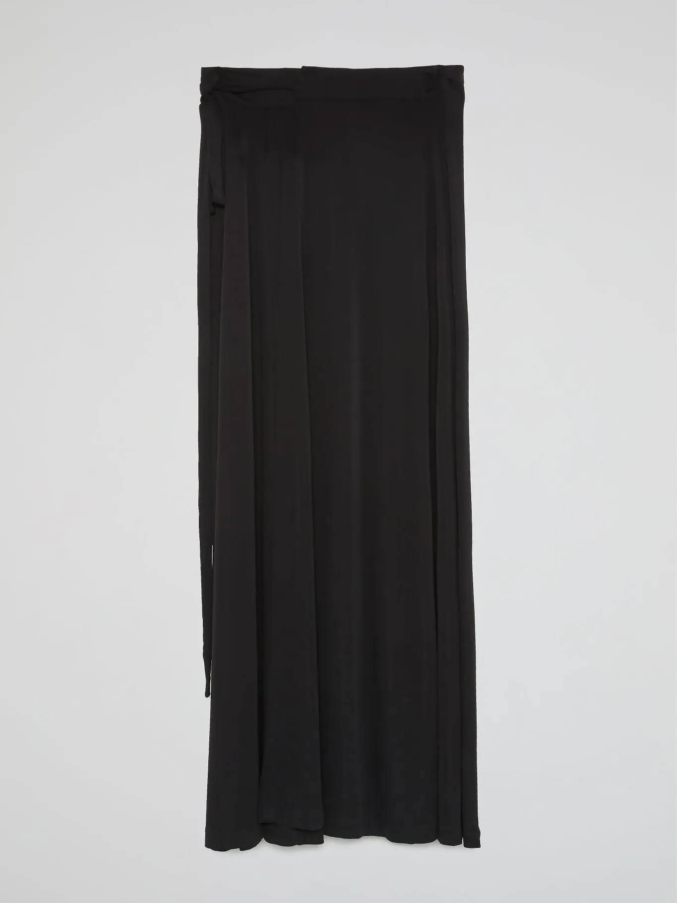 Black Pleated Maxi Skirt