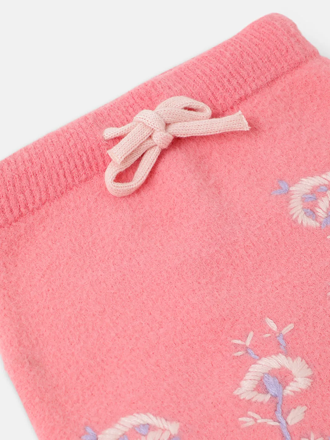 Blue Giraffe Girls Embroidered Regular Fit Skirt