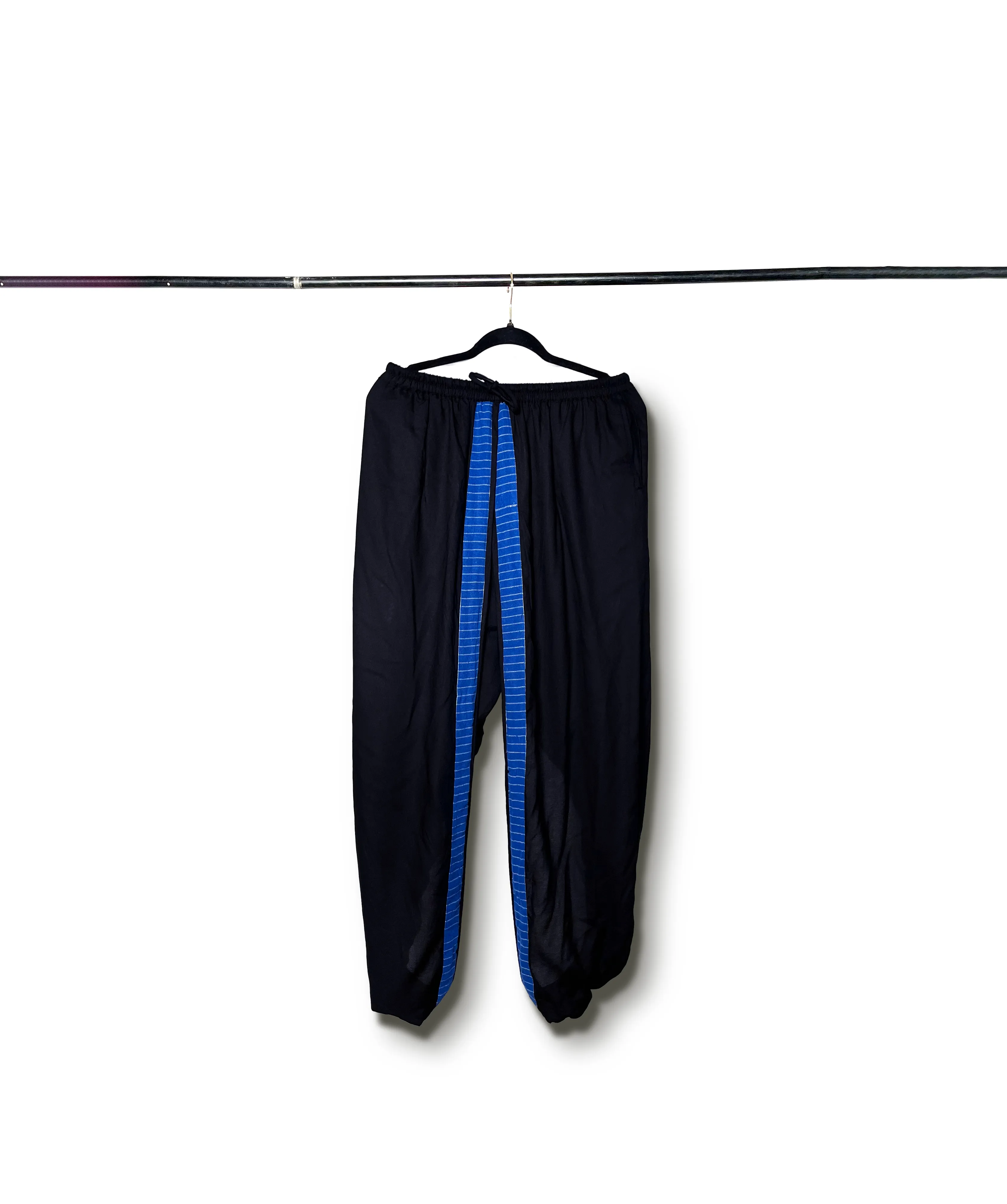 Blue Reversible Bustier   Black/Blues Dual Dhoti Set