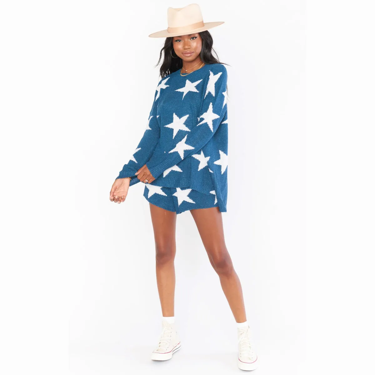 Boardwalk Shorts~Star Tossed Knit