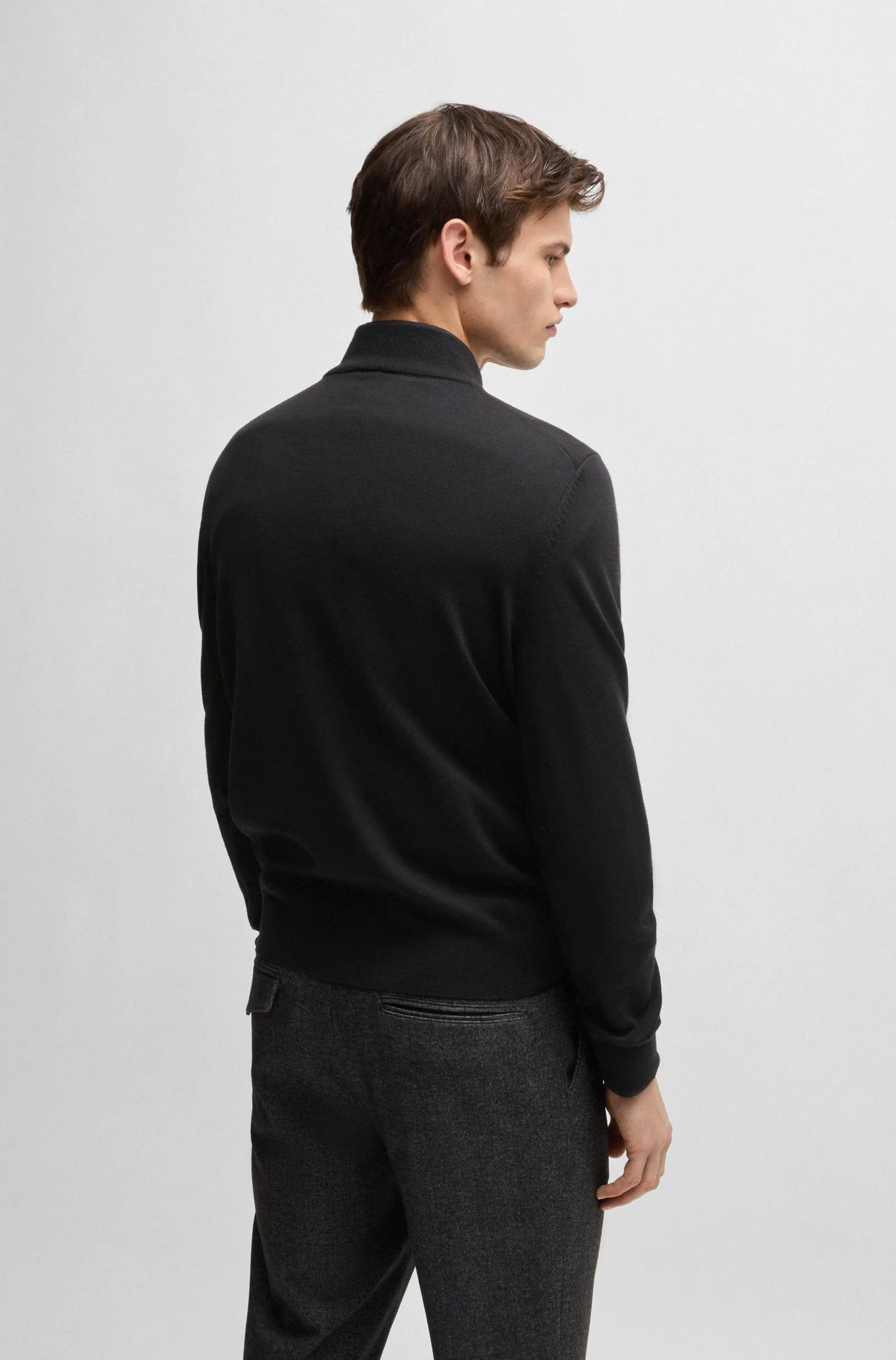BOSS Sweaters Regular Fit in Wool - EBENJI 10266158 01-50528300