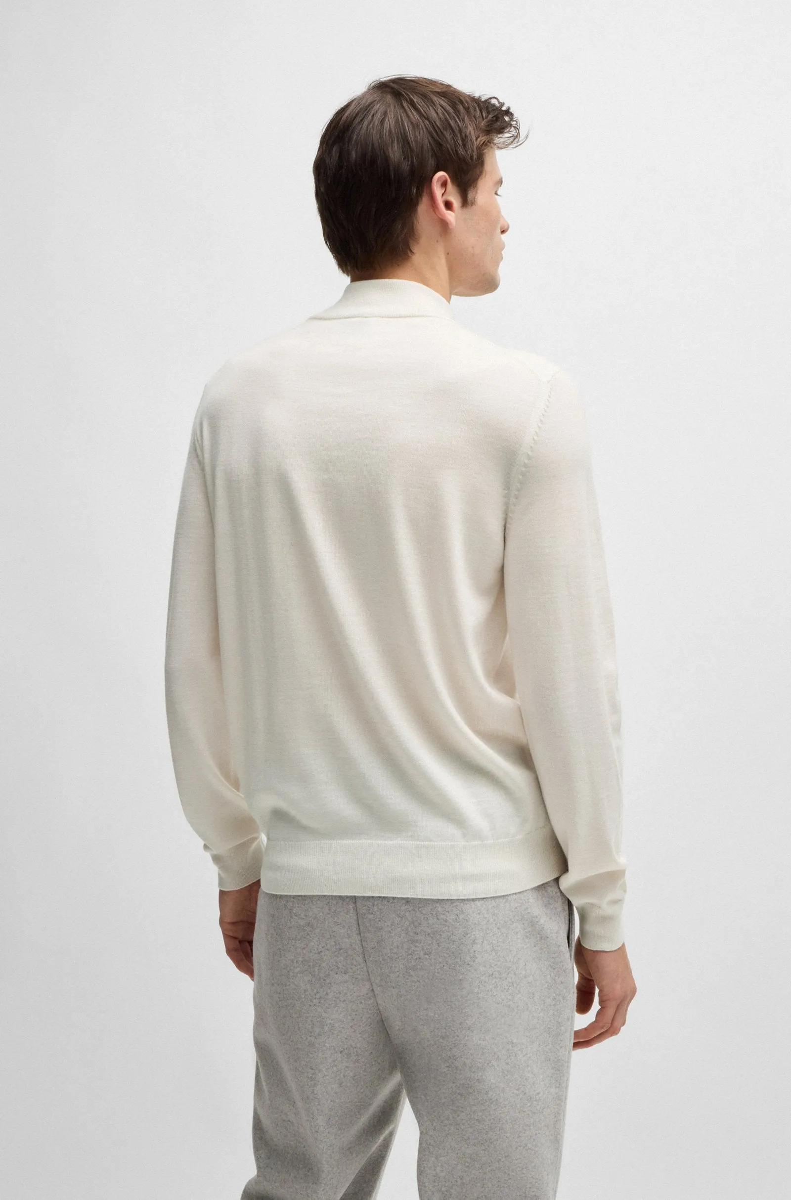 BOSS Sweaters Regular Fit in Wool - EBENJI 10266158 01-50528300