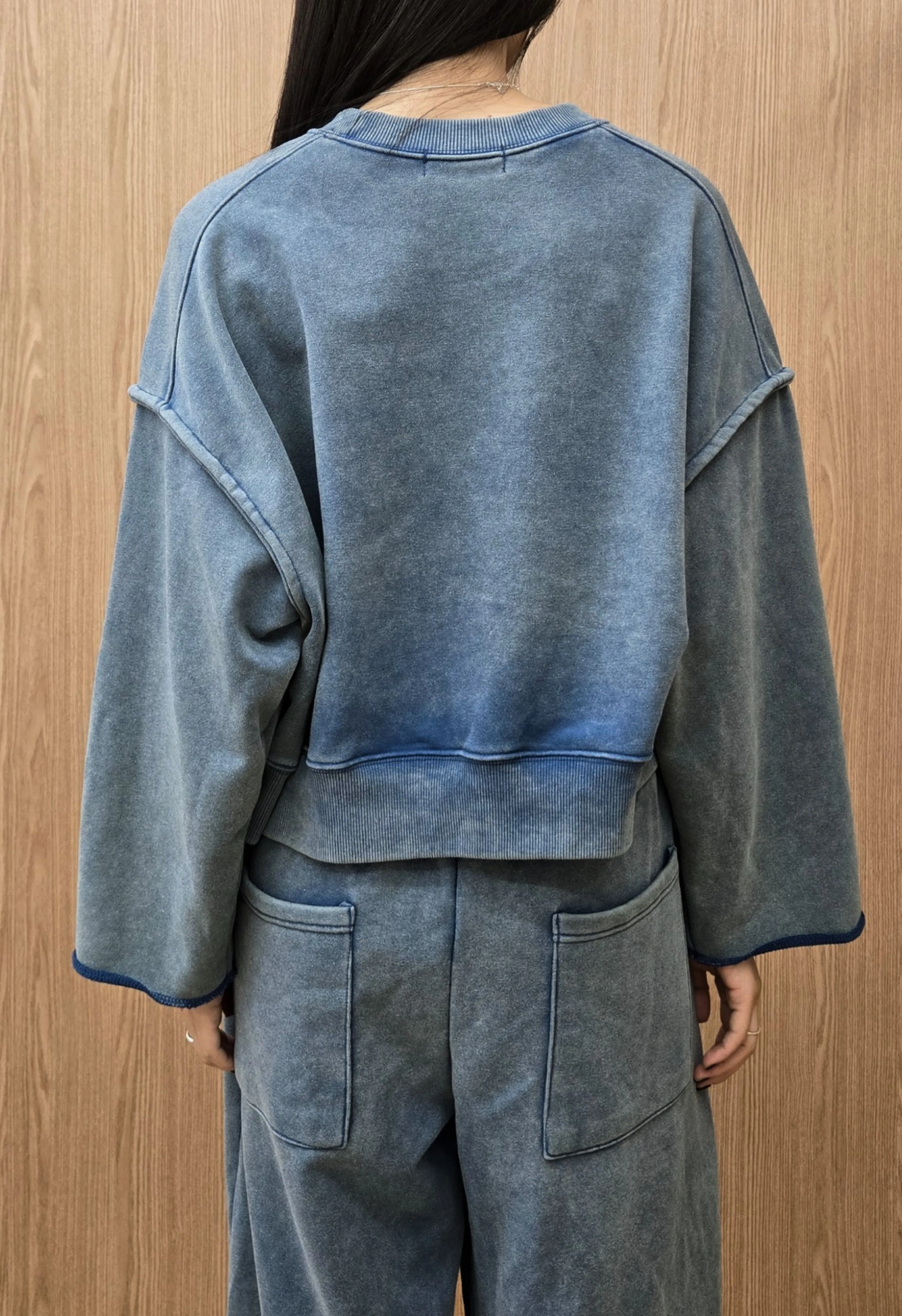 Boyfriend Sweatshirt in Blue