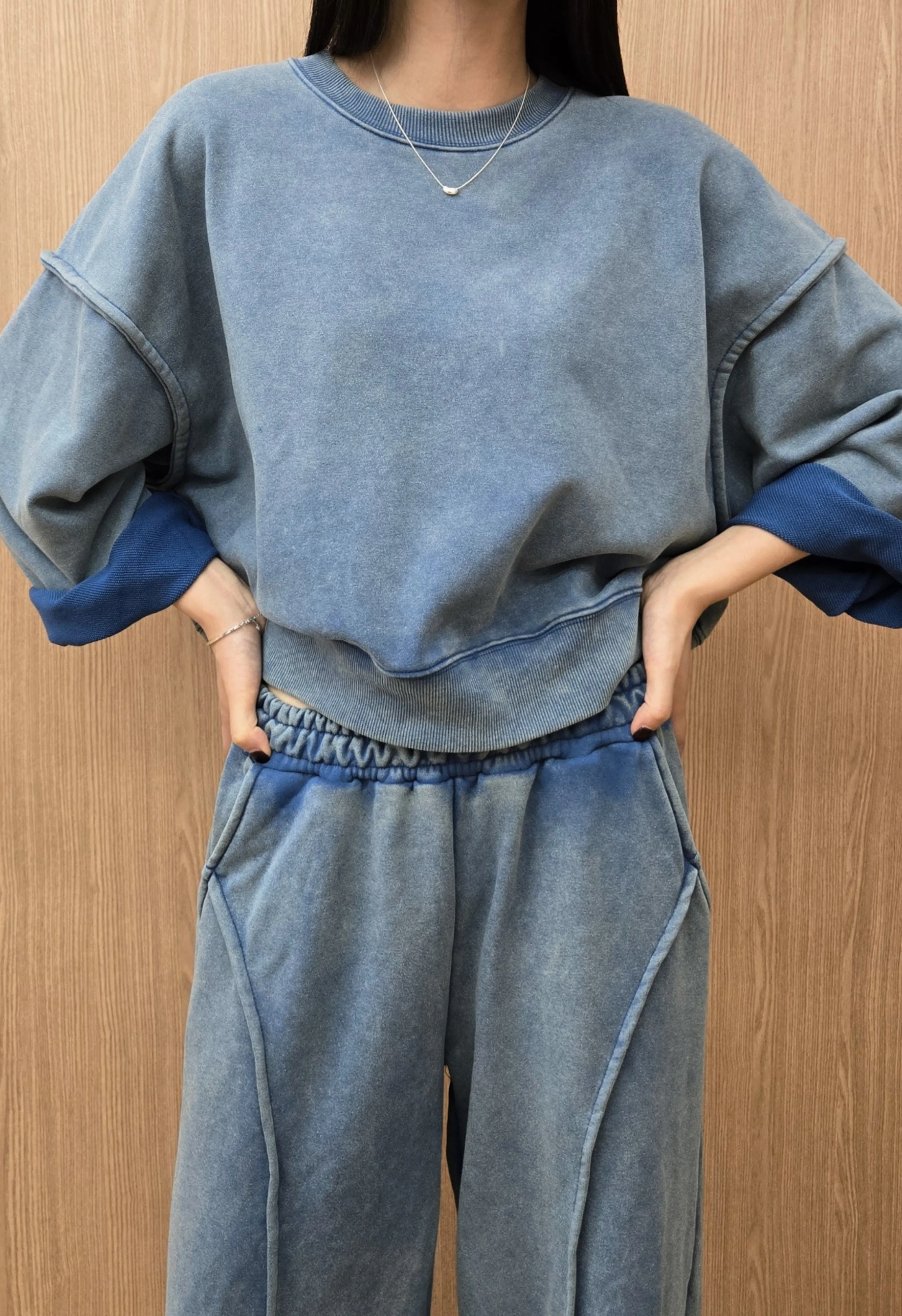 Boyfriend Sweatshirt in Blue