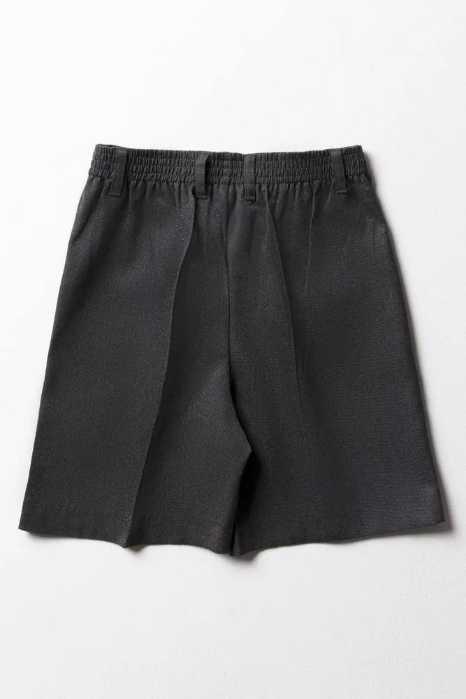Boys School Shorts Grey
