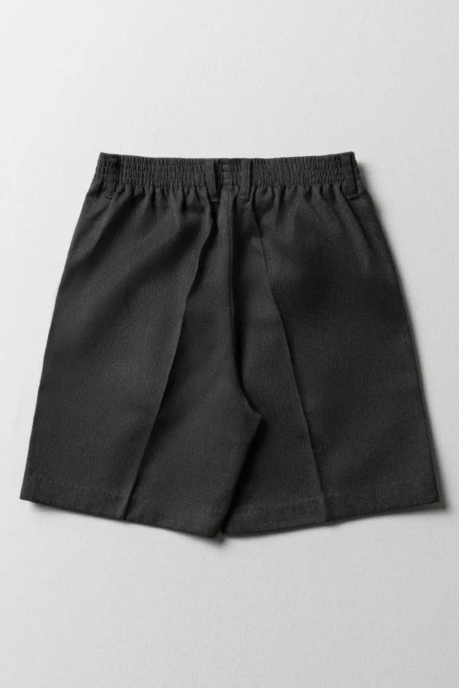 Boys School Shorts Grey