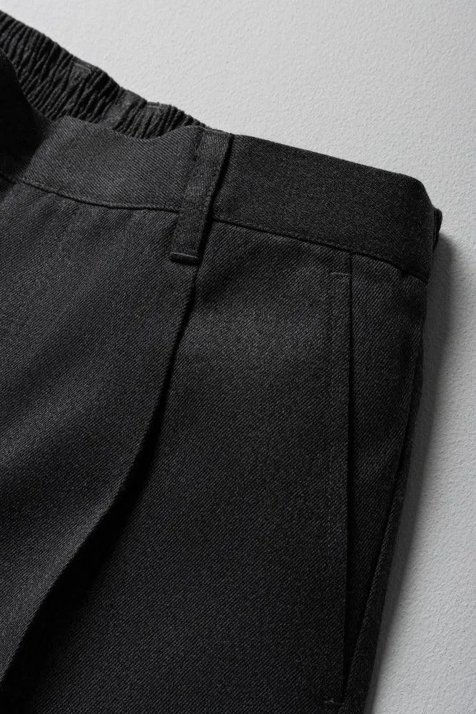 Boys School Shorts Grey