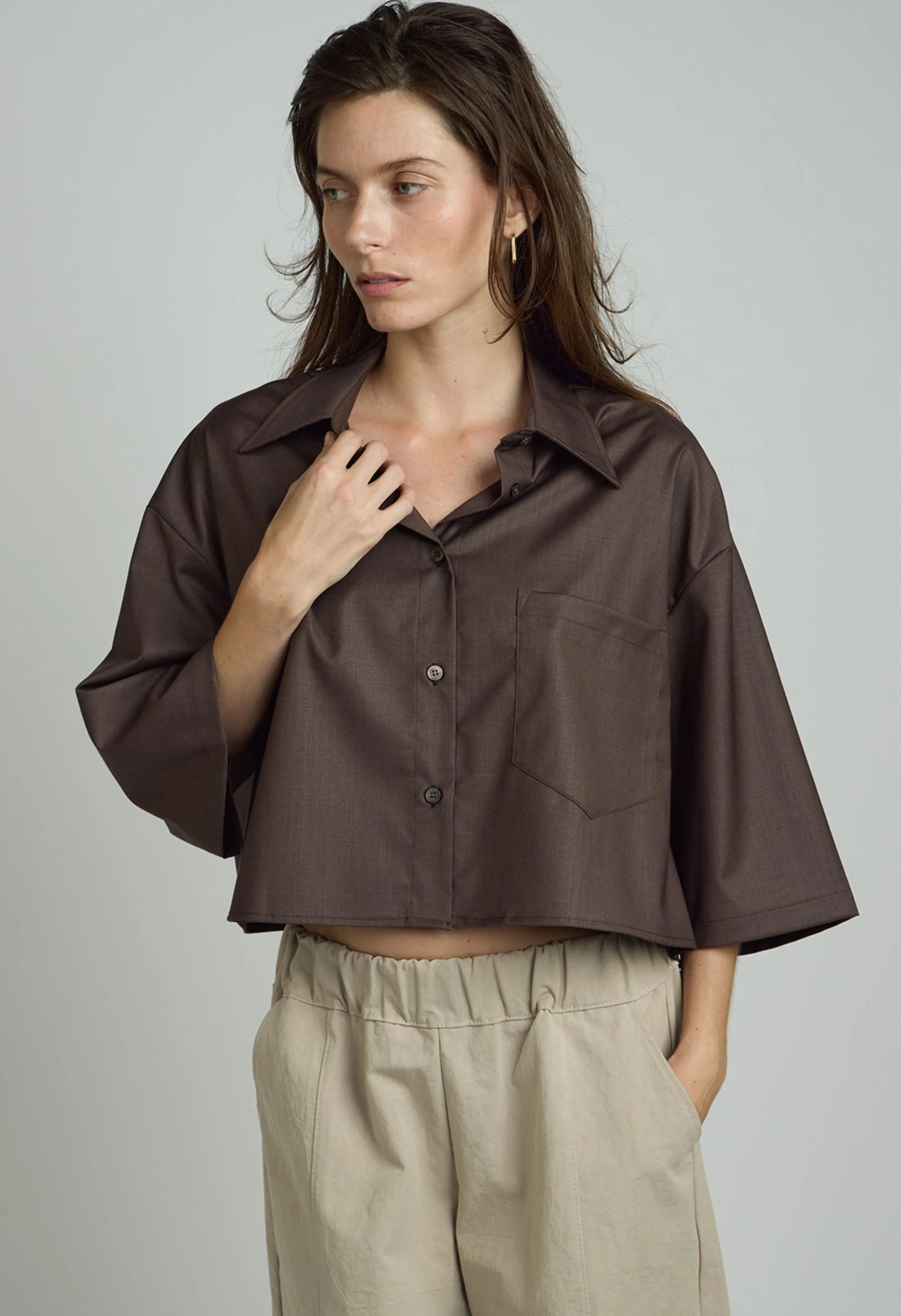 Braleigh Top in Brunette