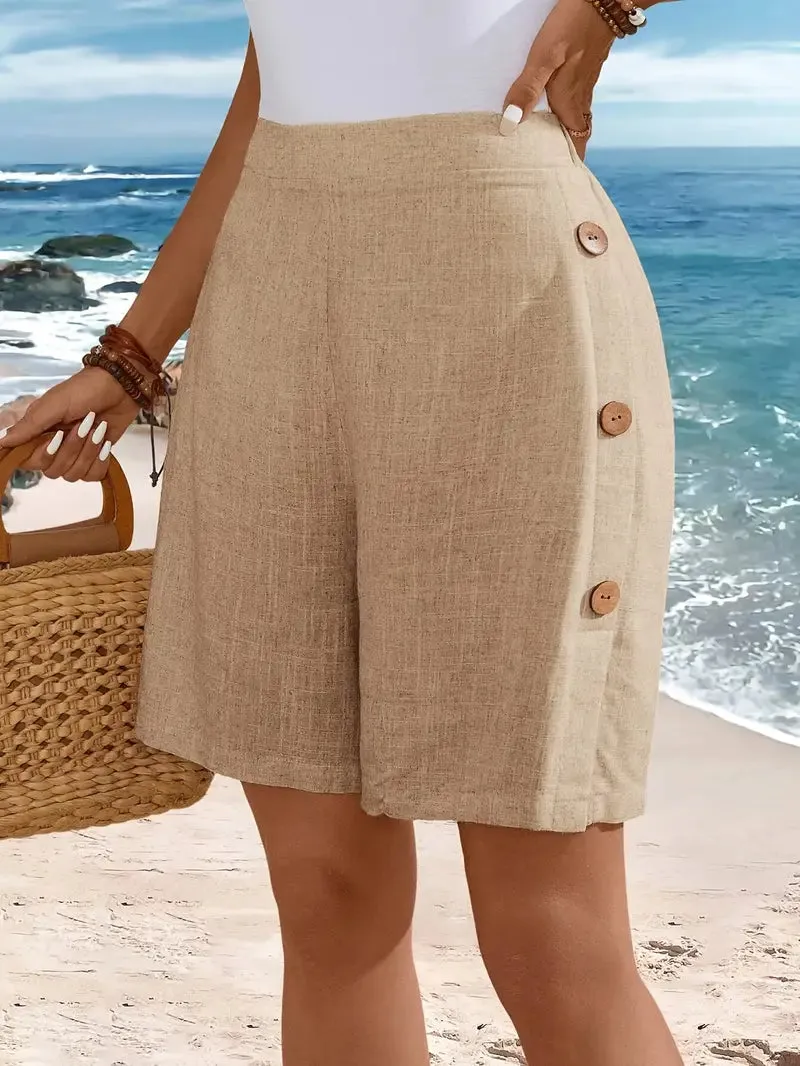 Breezy Linen Summer Shorts for Women