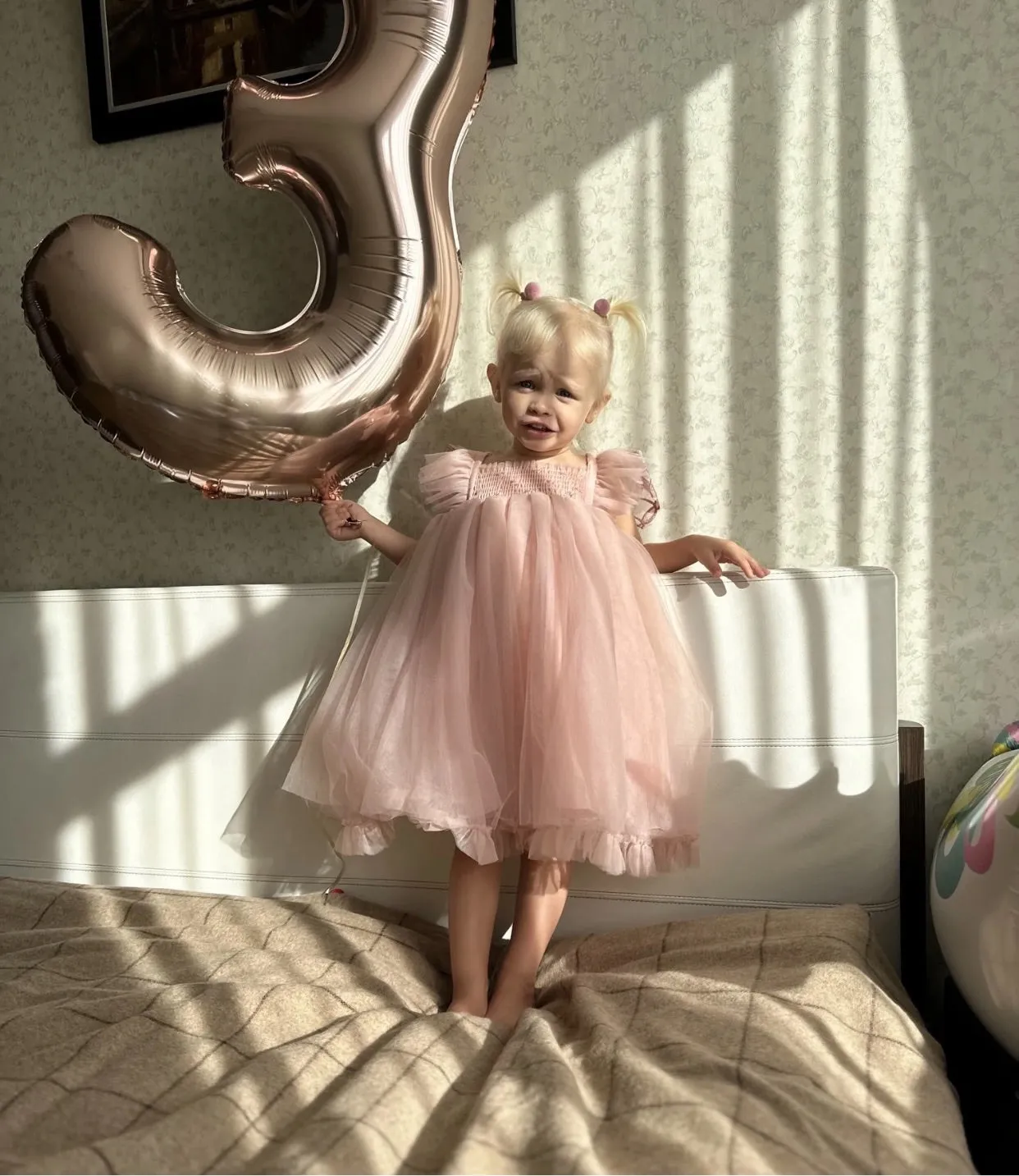 Butterfly Tutu Dress - Blush Pink