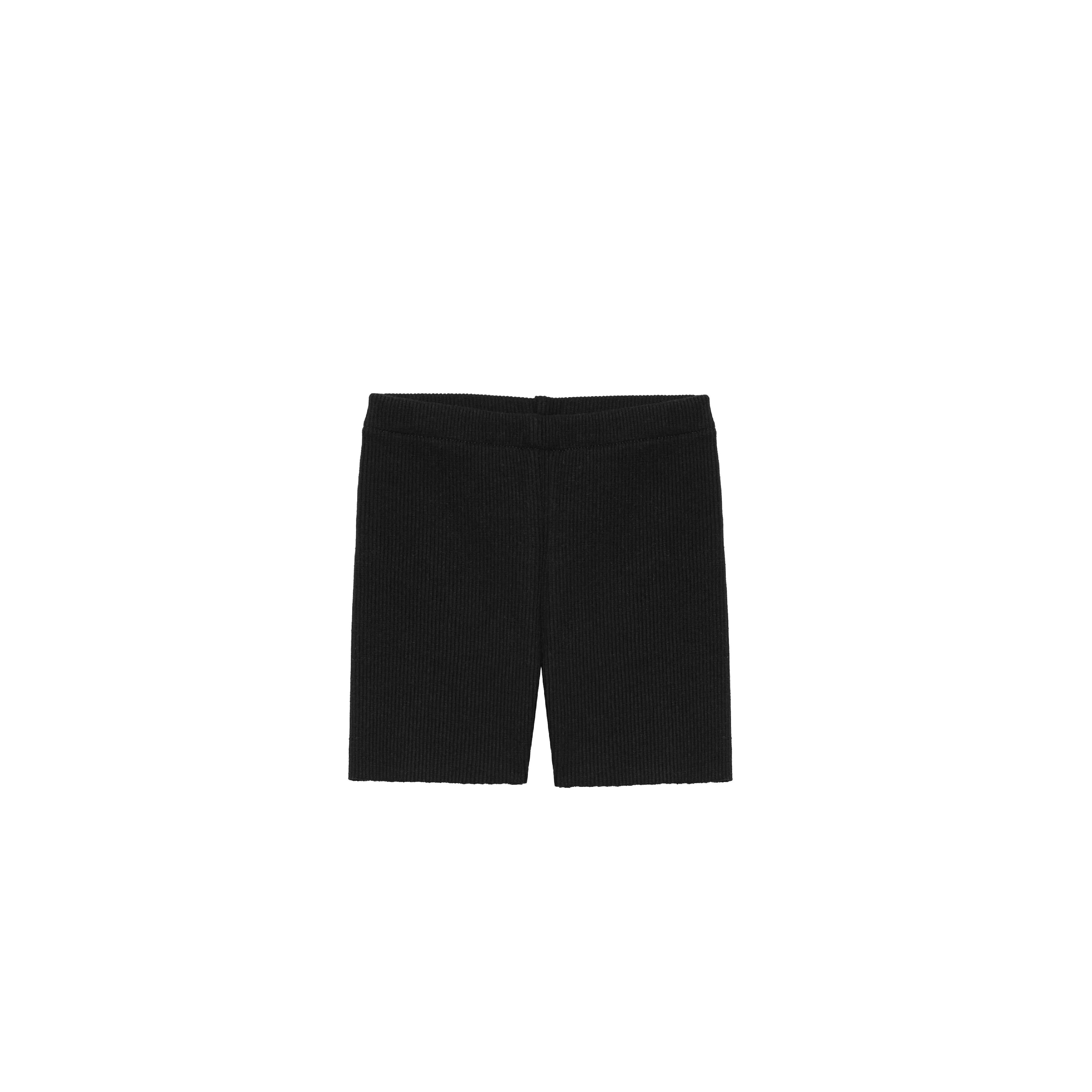 Carey Ribbed Shorts (Black)