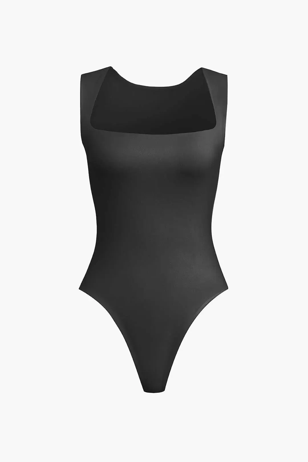 Carolyn - Elegant Solid Square Neck Woman's Bodysuit