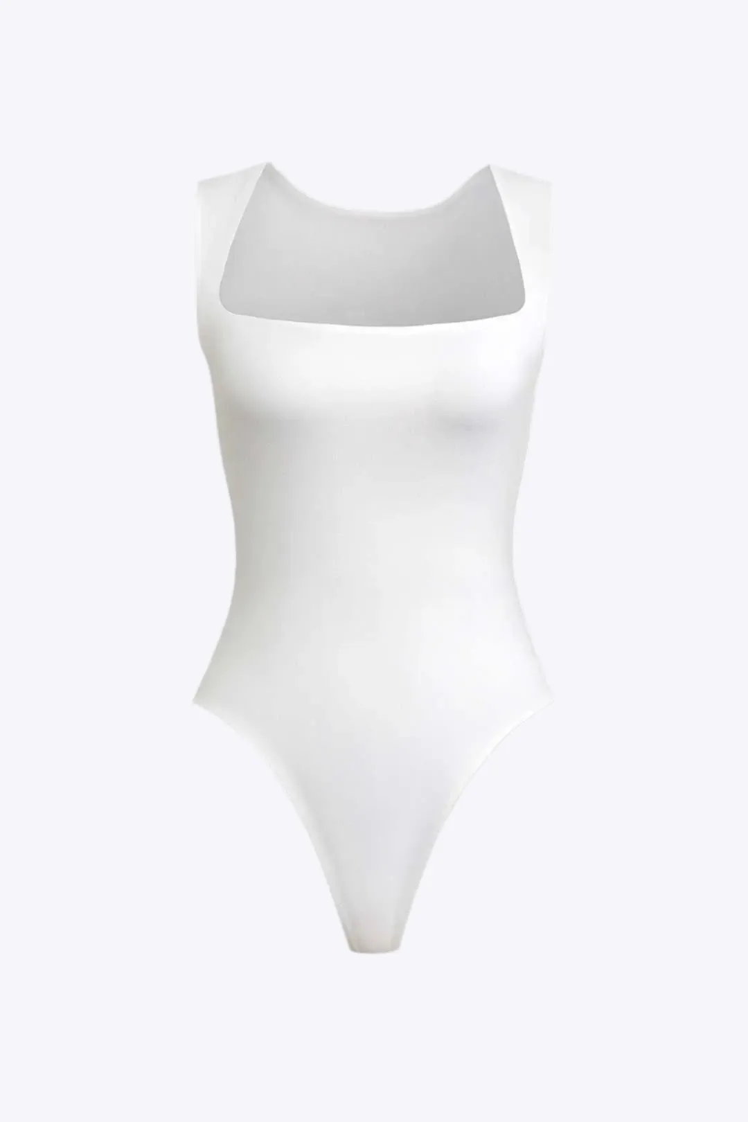 Carolyn - Elegant Solid Square Neck Woman's Bodysuit
