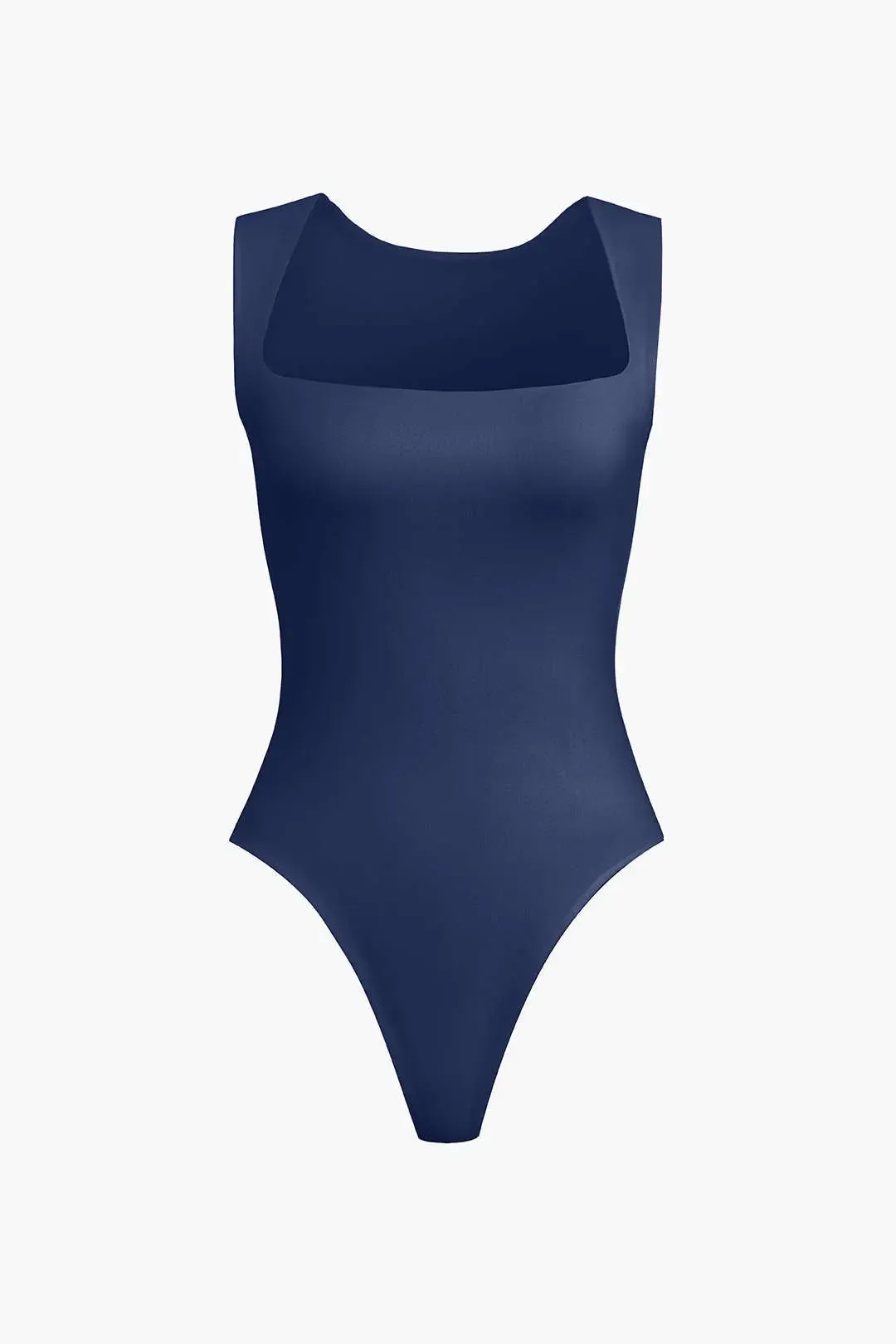 Carolyn - Elegant Solid Square Neck Woman's Bodysuit