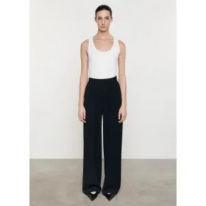 CASHMERE COTTON POINTELLE KNIT TANK