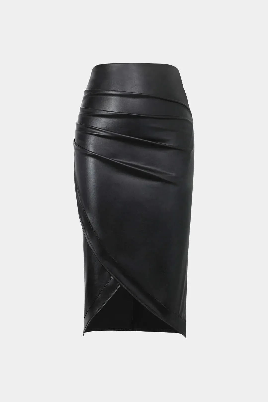 Charity - Elegant Ruched Design Woman's Midi Skirt