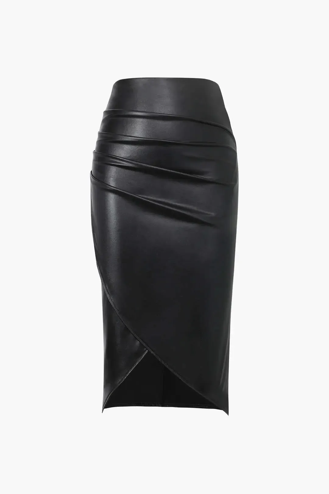 Charity - Elegant Ruched Design Woman's Midi Skirt