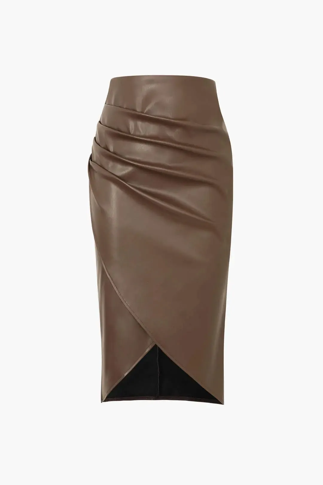 Charity - Elegant Ruched Design Woman's Midi Skirt
